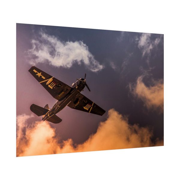 92409-242.jpg Ground View of an Old War Plane Poster