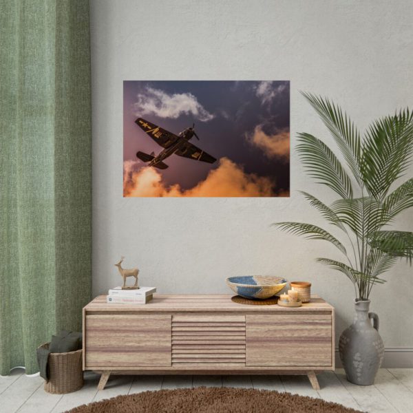 92409-243.jpg Ground View of an Old War Plane Poster