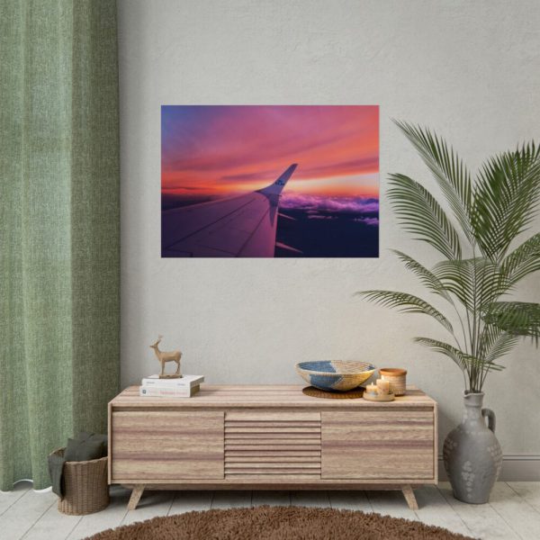 92409-258.jpg Red Purple Sky, View From the Plane Poster