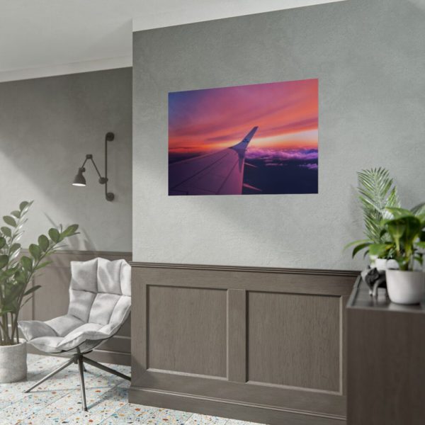 92409-259.jpg Red Purple Sky, View From the Plane Poster