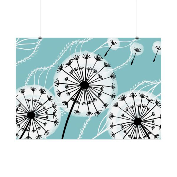 92409-276.jpg Fluffy Dandelion Illustration Poster