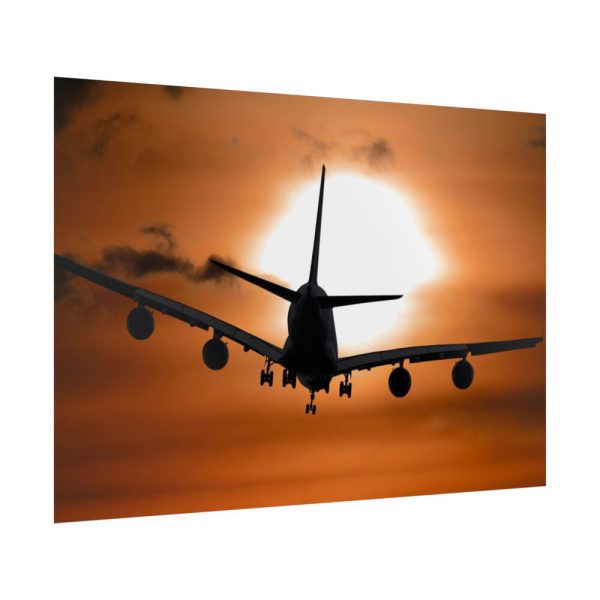 92409-322.jpg Airplane During Golden Hour Poster