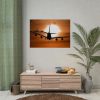 92409-323.jpg Airplane During Golden Hour Poster
