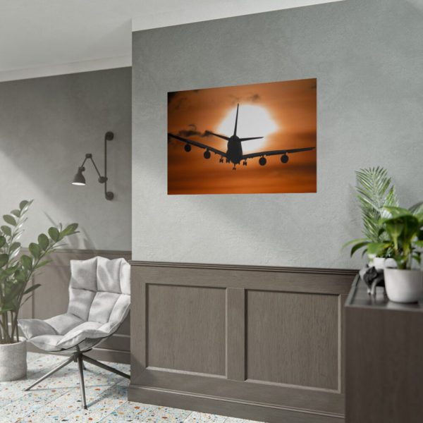 92409-324.jpg Airplane During Golden Hour Poster