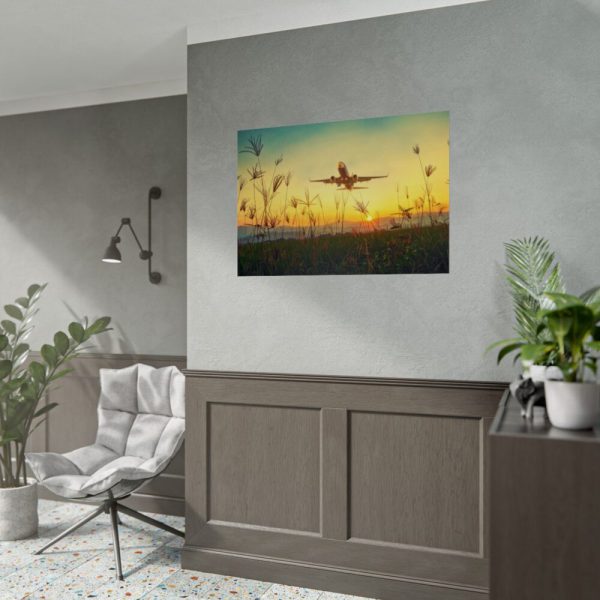 92409-374.jpg Grass, Sky, Nature, Airport Poster