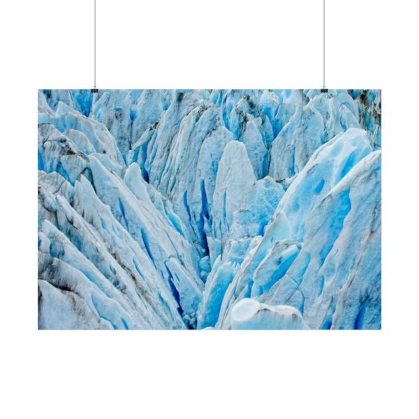 Beautiful Ice Rocks in Alaska Poster