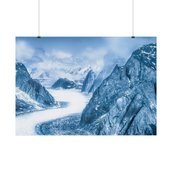 Mountain Snow Winter Alaska Poster