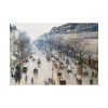 The Boulevard Montmartre on a Winter Morning Poster