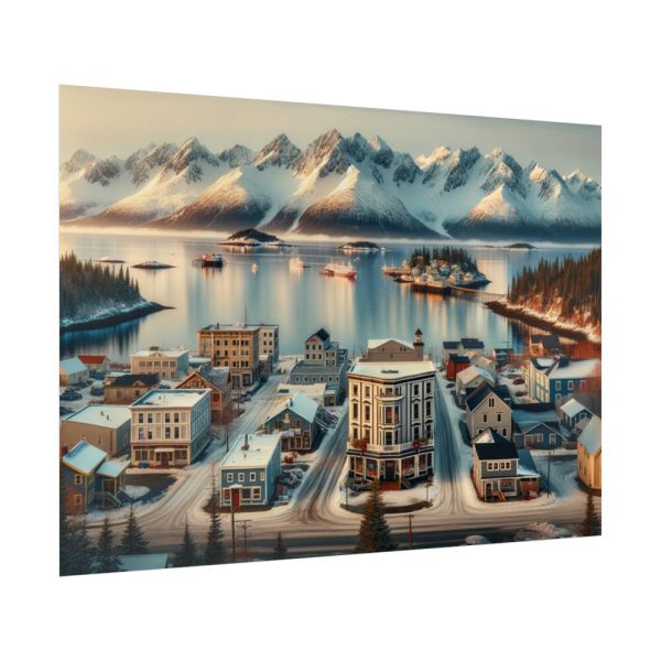 92409-507.jpg Small Alaskan Town Poster