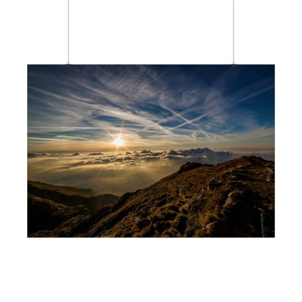 92409-531.jpg Dawn Sun Mountain Poster