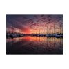 92409-535.jpg View of Pier With Boats at Sunset Poster