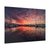 92409-537.jpg View of Pier With Boats at Sunset Poster