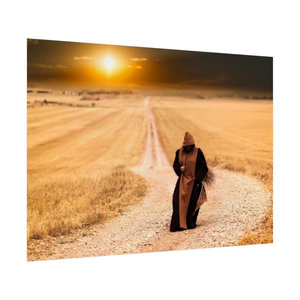 92409-552.jpg Monks Path Sunset Poster
