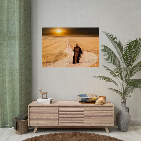92409-553.jpg Monks Path Sunset Poster