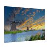 Wind Turbine in Sunset Poster