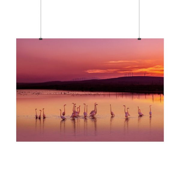 92409-601.jpg Sunset Leaves Silhouette Poster