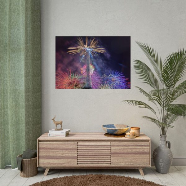 92409-63.jpg Fireworks at Eiffel Tower, Paris Poster