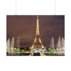 Eiffel Tower Lights and Fountains Poster
