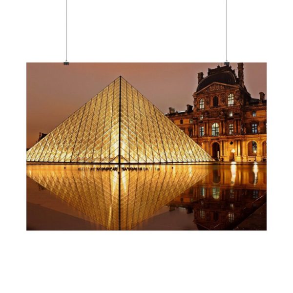 92409-81.jpg Louvre Pyramid in Paris Poster