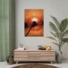 Dandelion in Sunset Poster