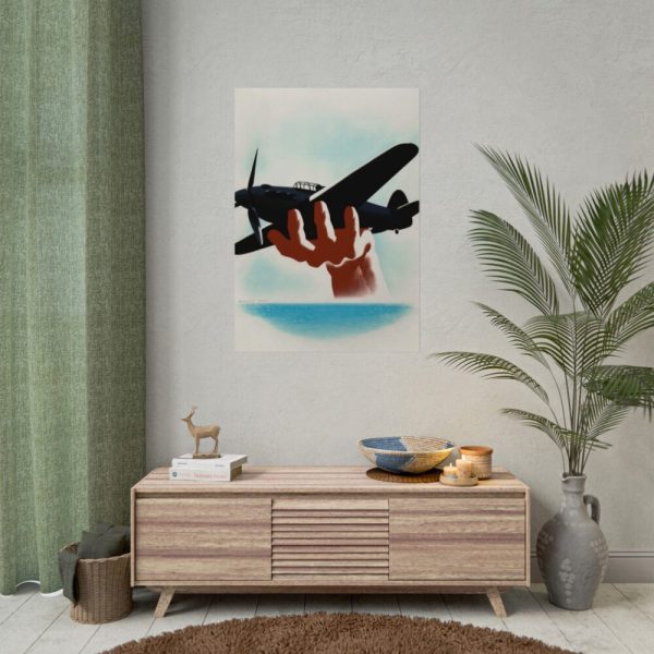 92410-128.jpg Aeroplane in Hand Poster