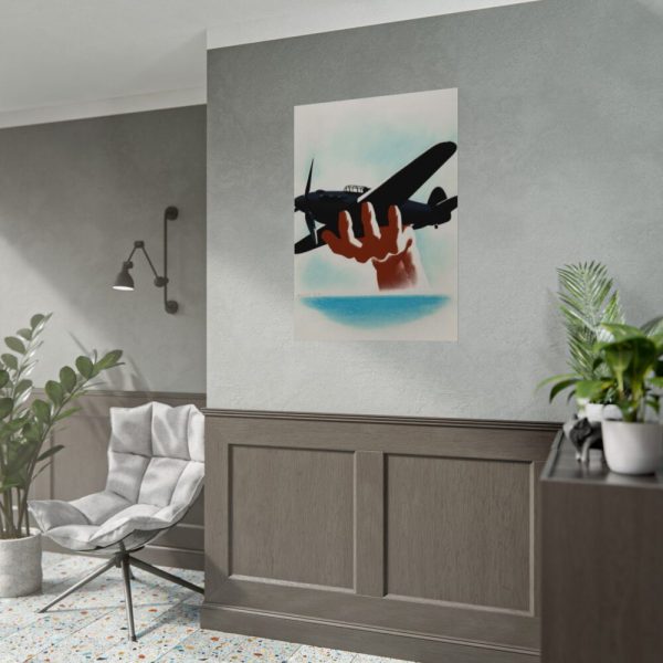 92410-129.jpg Aeroplane in Hand Poster