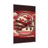 92410-132.jpg Vintage Red Biplane Flying Through the Sky Poster