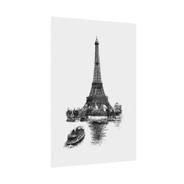 Vintage European Style Eiffel Tower Poster