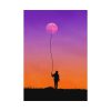 Abstract Moon Balloon Poster