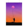 Abstract Moon Balloon Poster