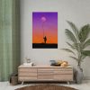 Abstract Moon Balloon Poster