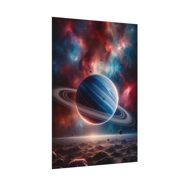 92410-2.jpg The Drama of Gas Giant With Its Majestic Rings Poster