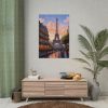 Paris and the Eiffel Tower Poster