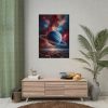 92410-8.jpg The Drama of Gas Giant With Its Majestic Rings Framed Poster