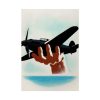 92411-125.jpg Aeroplane in Hand Poster