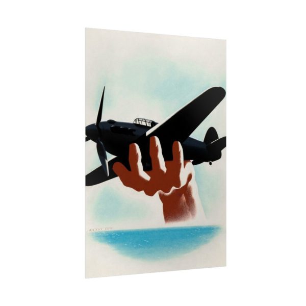 92411-127.jpg Aeroplane in Hand Poster