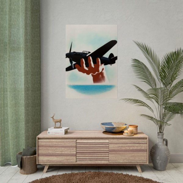 92411-128.jpg Aeroplane in Hand Poster