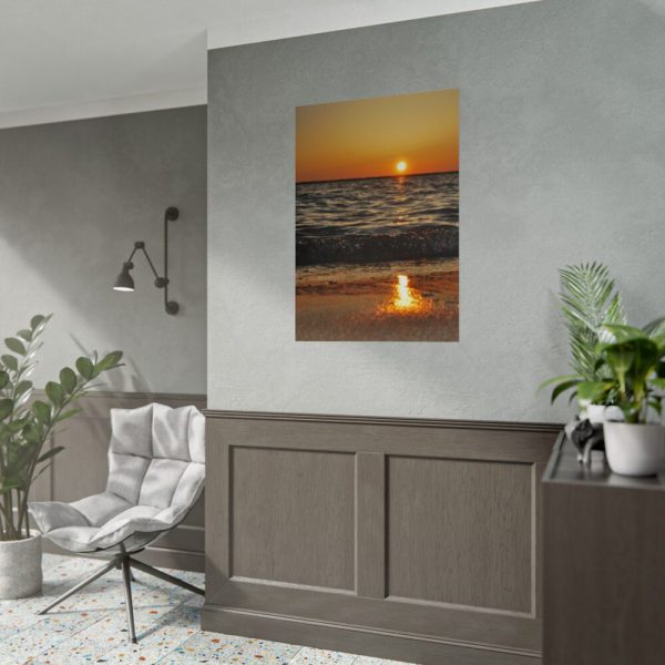 92411-169.jpg Sunset on Coast Poster