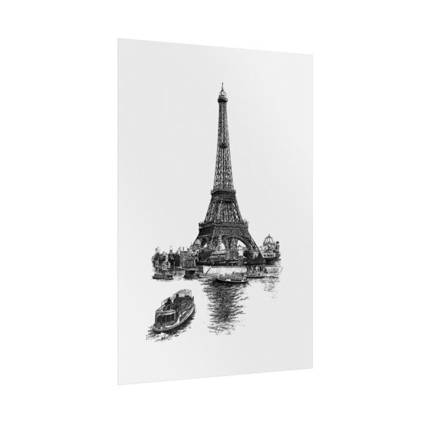 Vintage European Style Eiffel Tower Poster