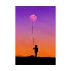 Abstract Moon Balloon Poster