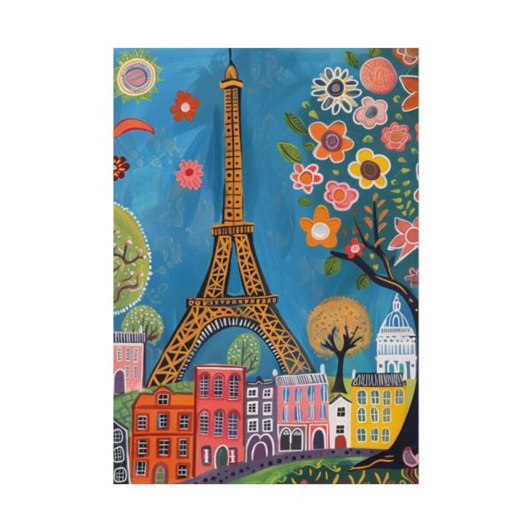 92411-50.jpg Colorful Illustration Paris and Eiffel Tower Poster