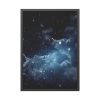 93830.jpg Starry Sky Stars Clouds Framed Poster