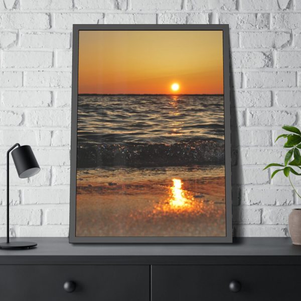 93830-107.jpg Sunset on Coast Framed Poster