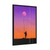 Abstract Moon Balloon Framed Poster
