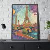 93830-23.jpg Whimsical Paris France Art Print Framed Poster