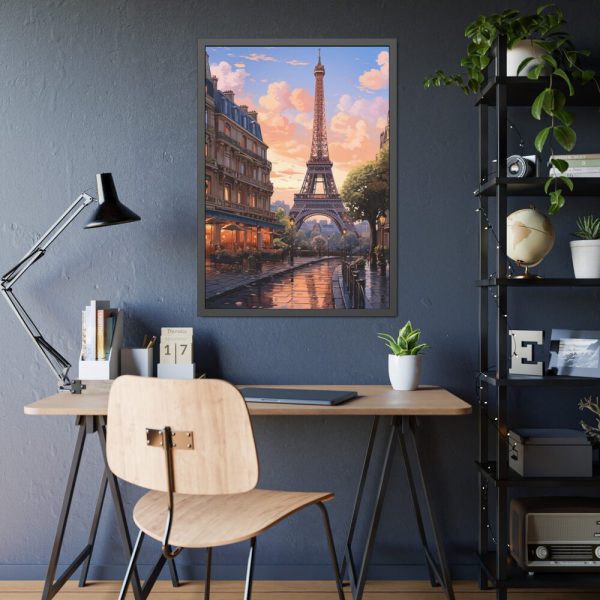 93830-30.jpg Paris and the Eiffel Tower Framed Poster