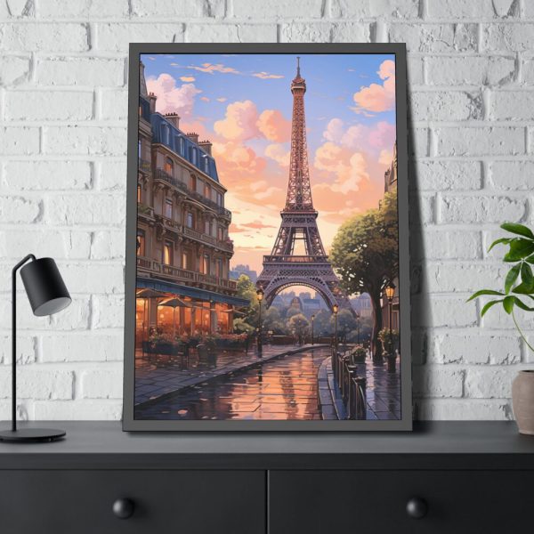 93830-31.jpg Paris and the Eiffel Tower Framed Poster