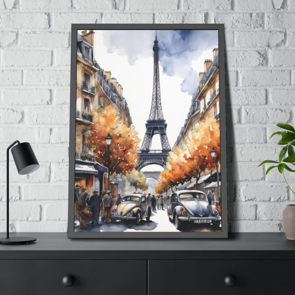 93830-35.jpg Paris, France Vintage Travel Framed Poster