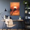 93830-66.jpg Dandelion in Sunset Framed Poster