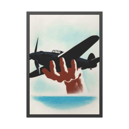 Aeroplane in Hand Framed Poster